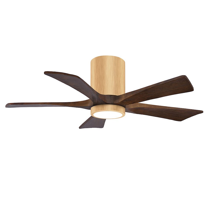 Matthews Fans Irene-5HLK 52in 5-Blade Ceiling Fan | Contemporary Brushed Pewter and Barnwood | Living Room & Bedroom | Model IR5HLK-BP-BW-52