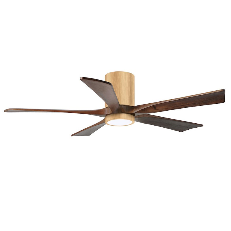 Matthews Fans Irene-5HLK 52in 5-Blade Ceiling Fan | Contemporary Brushed Pewter and Barnwood | Living Room & Bedroom | Model IR5HLK-BP-BW-52