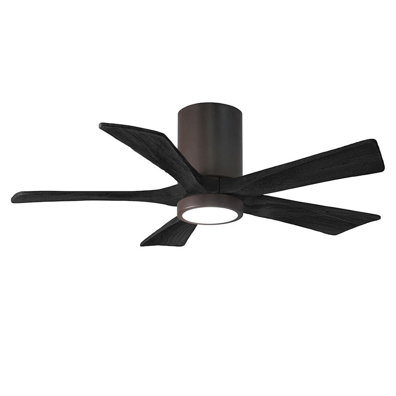 Matthews Fans Irene 5HLK 42in 5-Blade Ceiling Fan | Textured Bronze and Matte Black Wood Blades | Bedroom & Living Room | Model IR5HLK-TB-BK-42