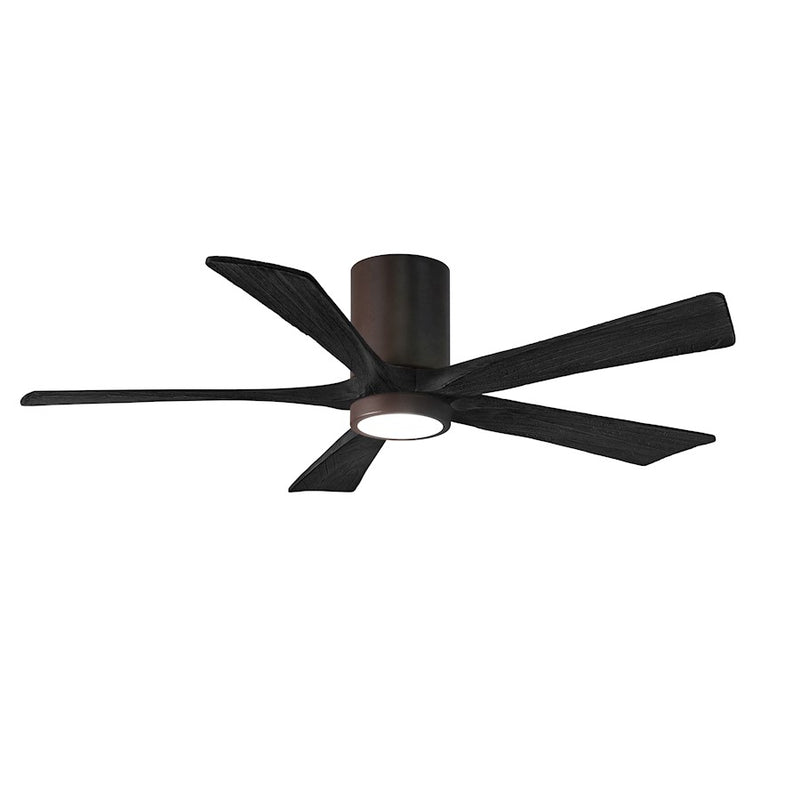 Matthews Fans Irene 5HLK 52in 5-Blade Ceiling Fan | Textured Bronze and Matte Black Wood Blades | Bedroom & Living Room | Model IR5HLK-TB-BK-52