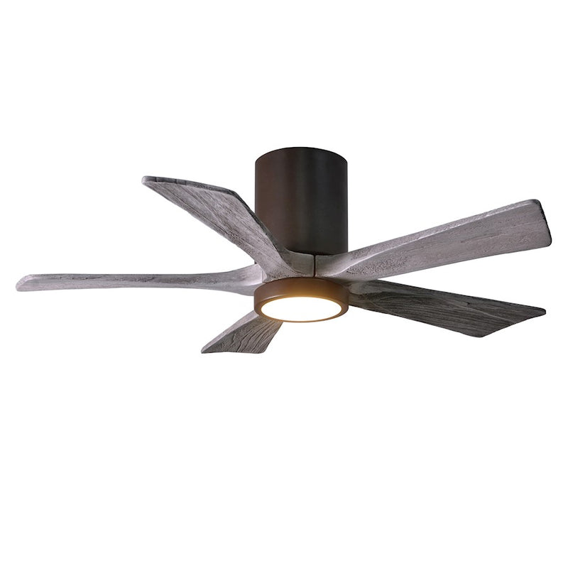 Matthews Fan Irene-5HLK 42in 5-Blade Ceiling Fan | Textured Bronze and Barn Wood Tone Wood Blades | Bedroom & Living Room | D | Model IR5HLK-TB-BW-42