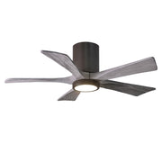 Matthews Fan Irene-5HLK 42in 5-Blade Ceiling Fan | Textured Bronze and Barn Wood Tone Wood Blades | Bedroom & Living Room | D | Model IR5HLK-TB-BW-42