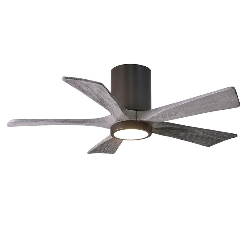 Matthews Fan Irene-5HLK 42in 5-Blade Ceiling Fan | Textured Bronze and Barn Wood Tone Wood Blades | Bedroom & Living Room | D | Model IR5HLK-TB-BW-42