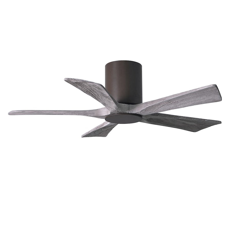 Matthews Fan Irene-5HLK 42in 5-Blade Ceiling Fan | Textured Bronze and Barn Wood Tone Wood Blades | Bedroom & Living Room | D | Model IR5HLK-TB-BW-42