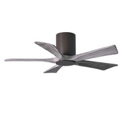 Matthews Fan Irene-5HLK 42in 5-Blade Ceiling Fan | Textured Bronze and Barn Wood Tone Wood Blades | Bedroom & Living Room | D | Model IR5HLK-TB-BW-42