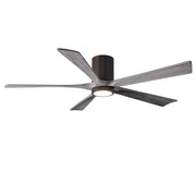 Matthews Fan Irene-HLK 60in 5-Blade Ceiling Fan | Rustic Textured Bronze and Barn Wood | Living Room & Covered Patio | Model IR5HLK-TB-BW-60