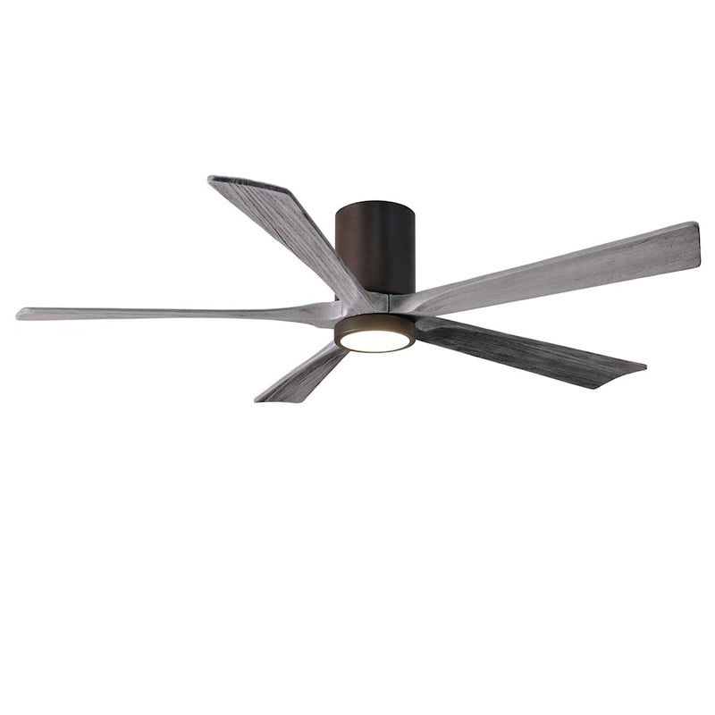 Matthews Fan Irene-HLK 60in 5-Blade Ceiling Fan | Rustic Textured Bronze and Barn Wood | Living Room & Covered Patio | Model IR5HLK-TB-BW-60