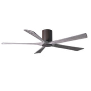 Matthews Fan Irene-HLK 60in 5-Blade Ceiling Fan | Rustic Textured Bronze and Barn Wood | Living Room & Covered Patio | Model IR5HLK-TB-BW-60