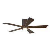 Matthews Fan Irene-HLK 52in 5-Blade Ceiling Fan | Rustic Textured Bronze and Walnut | Living Room & Covered Patio | Model IR5HLK-TB-WA-52