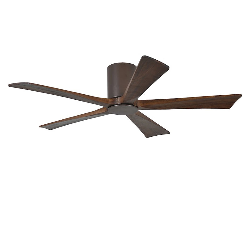 Matthews Fan Irene-HLK 52in 5-Blade Ceiling Fan | Rustic Textured Bronze and Walnut | Living Room & Covered Patio | Model IR5HLK-TB-WA-52
