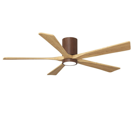 Matthews Fan Irene-5HLK 60" 5-Blade Flush Paddle Fan, Walnut - IR5HLK-WN-LM-60