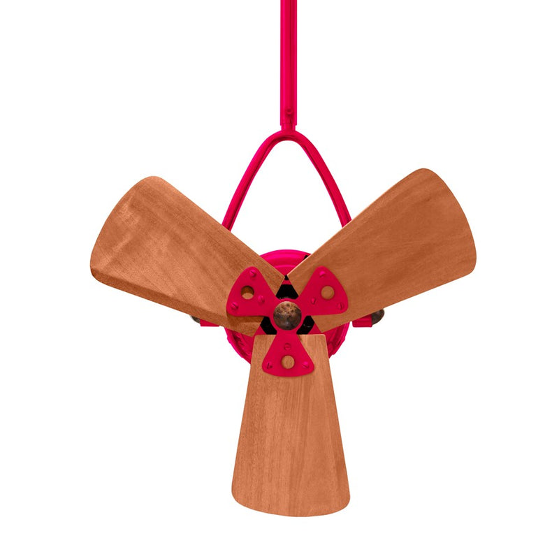 Matthews Fans Jarold 16in 3-Blade Directional Ceiling Fan | Contemporary Rubi and Mahogany Wood | Bedroom & Living Room | Model JD-RED-WD