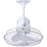 Matthews Fan Kaye Oscillating Wall Fan, Gloss White/Metal Wood Blades