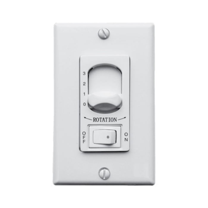 Matthews Fan Kaye Oscillating Wall Fan, Gloss White/Metal Wood Blades