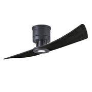 Matthews Fans Lindsay 52in 2-Blade LED Ceiling Fan | Matte Black Solid Wood | Living Room & Bedroom | 52 x 10 in | Model LW-BK-BK