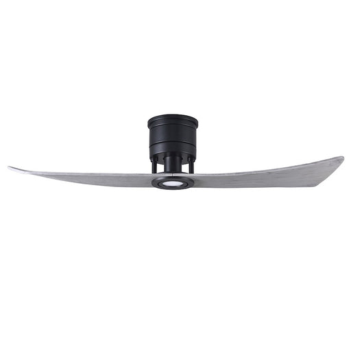 Matthews Fans Lindsay 52in 1-Light LED Ceiling Fan | Matte Black and Barnwood Solid Wood Blades | Living Room & Bedroom | Model LW-BK-BW