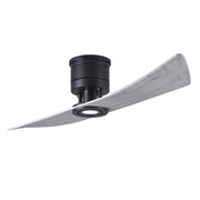 Matthews Fans Lindsay 52in 1-Light LED Ceiling Fan | Matte Black and Barnwood Solid Wood Blades | Living Room & Bedroom | Model LW-BK-BW