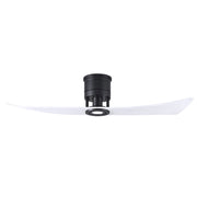 Matthews Fans Lindsay 52in 1-Light LED Ceiling Fan | Matte Black and Matte White Solid Wood Blades | Living Room & Bedroom | Model LW-BK-MWH