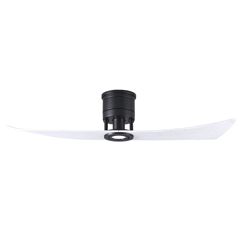 Matthews Fans Lindsay 52in 1-Light LED Ceiling Fan | Matte Black and Matte White Solid Wood Blades | Living Room & Bedroom | Model LW-BK-MWH