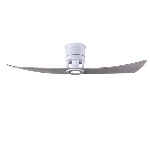 Matthews Fans Lindsay 52in 1-Light LED Ceiling Fan | Contemporary Matte White and Barnwood Solid Wood Blades | Bedroom & Living | Model LW-MWH-BW