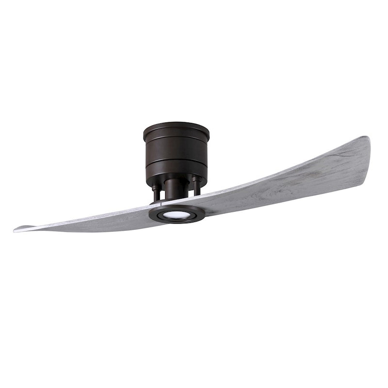 Matthews Fans Lindsay 52in 2-Blade LED Ceiling Fan | Textured Bronze and Barnwood Solid Wood | Bedroom & Living Room | Model LW-TB-BW