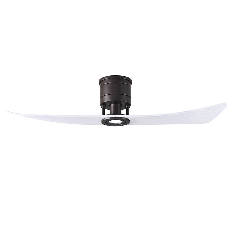 Matthews Fans Lindsay 52in 2-Blade LED Ceiling Fan | Textured Bronze and Matte White Solid Wood | Bedroom & Living Room | Model LW-TB-MWH