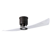 Matthews Fans Lindsay 52in 2-Blade LED Ceiling Fan | Textured Bronze and Matte White Solid Wood | Bedroom & Living Room | Model LW-TB-MWH