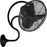 Matthews Fans Fan Company Melody Oscillating Wall Fan, Matte Black - ME-BK