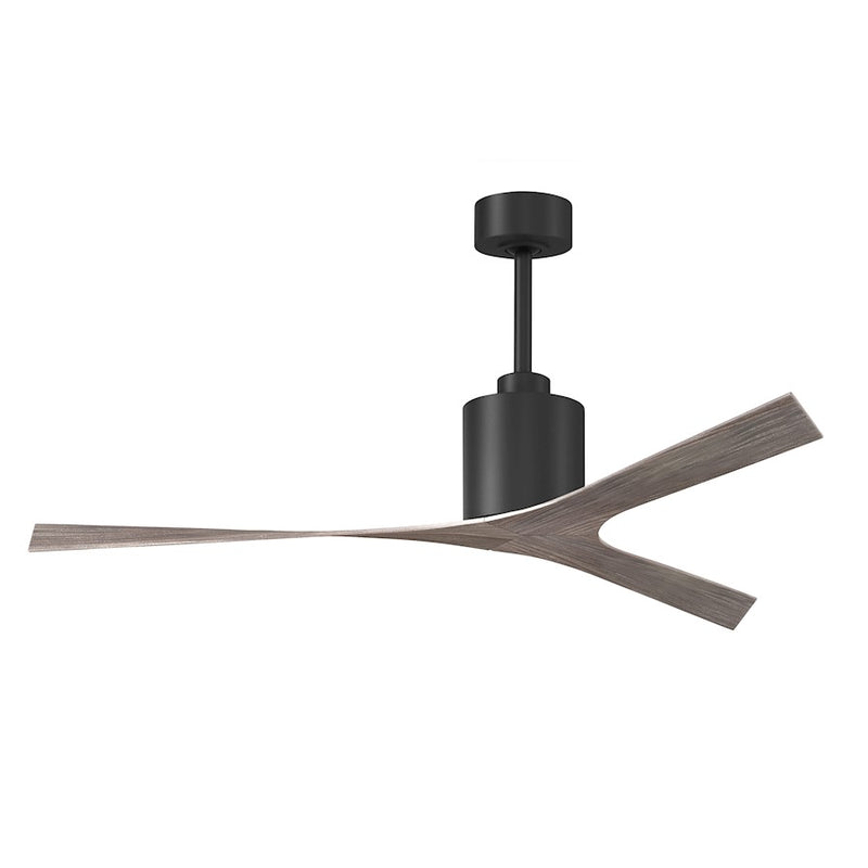Matthews Fans Molly 56in 3-Blade Ceiling Fan | Contemporary Old Oak Tone and Matte Black | Great Rooms & Open-Concept Living | Model MK-BK-OO