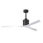 Matthews Fan Company Molly 3 Blade Ceiling Fan, Gloss White/Black - MK-BK-WH