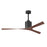 Matthews Fan Company Molly 3 Blade Ceiling Fan, Walnut Tone/Black - MK-BK-WN