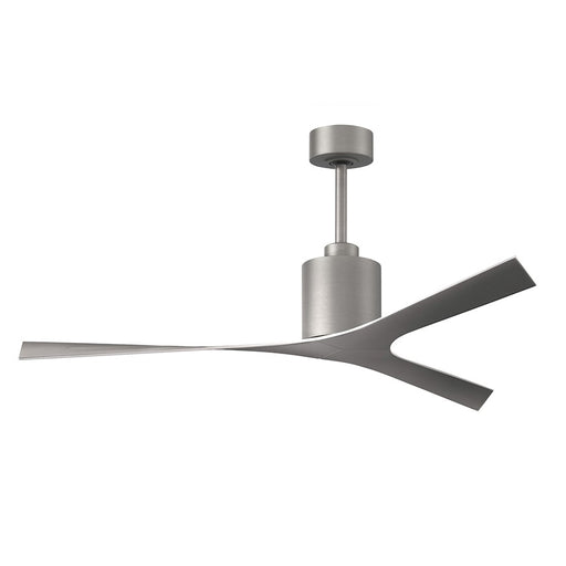 Matthews Fan Company Molly 3 Blade Ceiling Fan, Nickel - MK-BN-BN