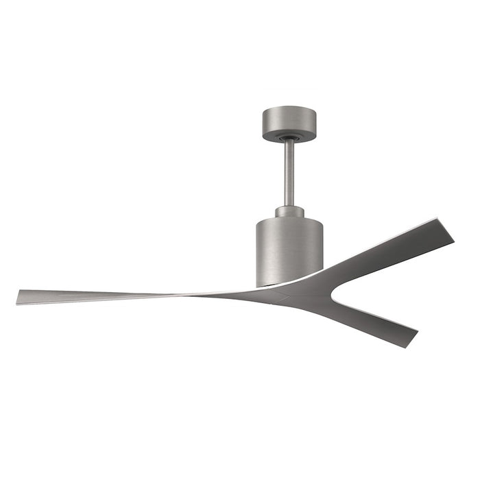 Matthews Fan Company Molly 3 Blade Ceiling Fan, Nickel - MK-BN-BN