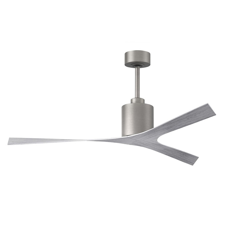 Matthews Fans Molly 56in 3-Blade Ceiling Fan | Contemporary Barn Wood Tone & Brushed Nickel | Great Rooms & Open Living | Model MK-BN-BW
