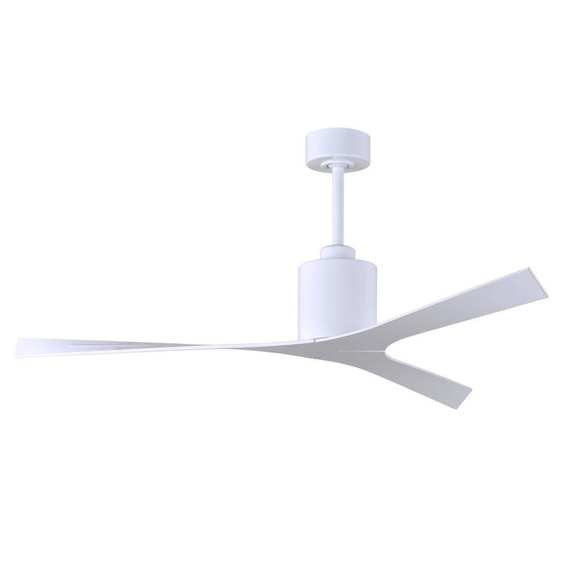 Matthews Fans Molly 56in 3-Blade Ceiling Fan | Gloss White | Great Rooms & Open Living | 56 x 56 x 12 in | Model MK-WH-WH