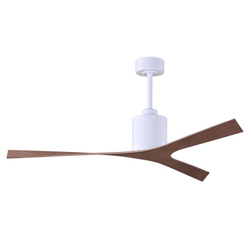 Matthews Fan Company Molly 3 Blade Ceiling Fan, Walnut/Gloss White - MK-WH-WN