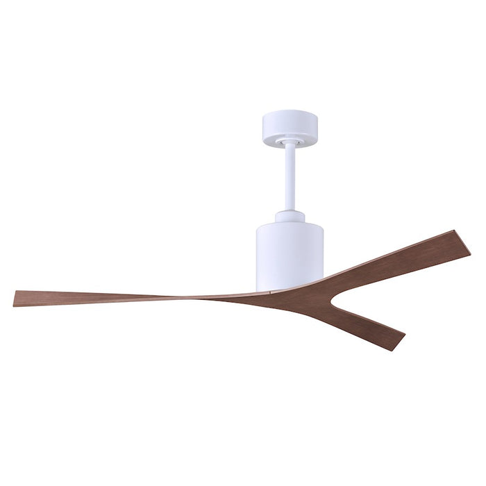 Matthews Fan Company Molly 3 Blade Ceiling Fan, Walnut/Gloss White - MK-WH-WN