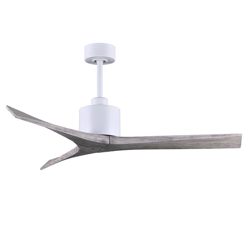 Matthews Fans Mollywood 52in Ceiling Fan | Contemporary Matte White and Barnwood Solid Wood Blades | Living Room & Bedroom | Model MW-MWH-BW-52