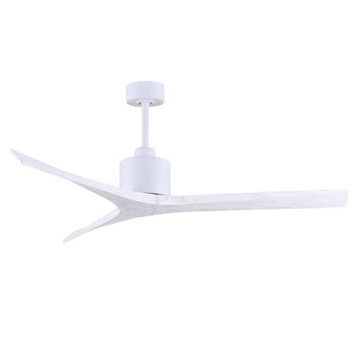 Matthews Fans Mollywood 60in 3-Blade Ceiling Fan | Matte White Solid Wood Blades | Living Room & Bedroom | 60 x 60 x 10 in | Model MW-MWH-MWH-60