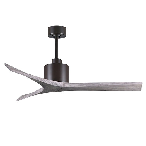 Matthews Fans Mollywood 52in 3-Blade Ceiling Fan | Contemporary Textured Bronze and Barnwood Solid Wood | Living Room & Bedroom | Model MW-TB-BW-52