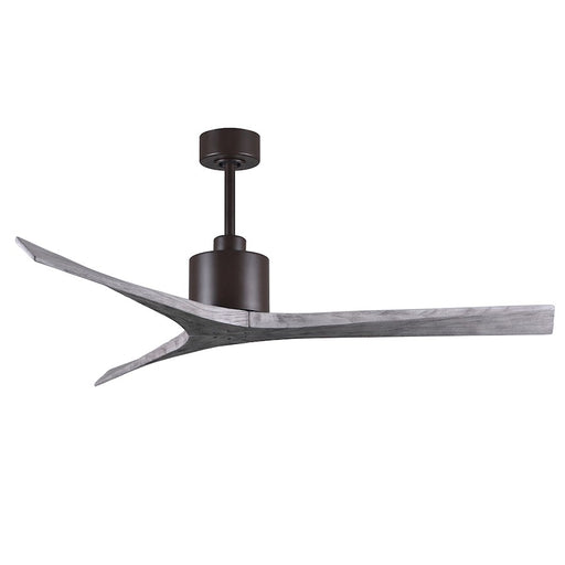 Matthews Fans Mollywood 60in 3-Blade Ceiling Fan | Contemporary Textured Bronze and Barnwood Solid Wood | Living Room & Covered | Model MW-TB-BW-60
