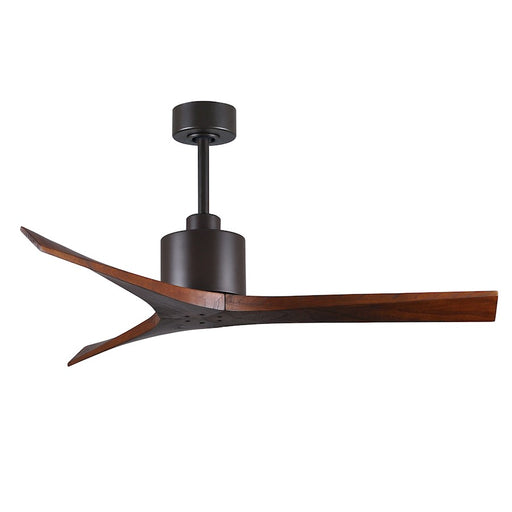 Matthews Fans Mollywood 52in 3-Blade Ceiling Fan | Contemporary Textured Bronze and Walnut Wood Blades | Living Room & Bedroom | Model MW-TB-WA-52