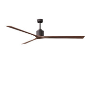 Matthews Fans Nan XL 90in 3-Blade Ceiling Fan | Contemporary Matte White and Gray Ash Solid Wood Blades | Living Room | Model NKXL-MWH-GA-90