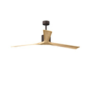Matthews Fans Nan XL 72in 3-Blade Ceiling Fan | Textured Bronze and Light Maple Wood Blades | Living Room & Bedroom | Model NKXL-TB-LM-72