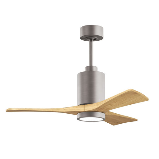 Matthews Fan Patricia-3 42" 3-Blade Ceiling Fan, Brushed Nickel - PA3-BN-LM-42