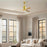 Matthews Fan Patricia-3 52" 3-Blade Ceiling Fan, Brushed Brass