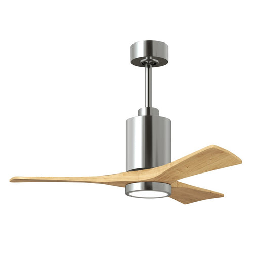 Matthews Fan Patricia-3 42" 3-Blade Ceiling Fan, Polished Chrome - PA3-CR-LM-42