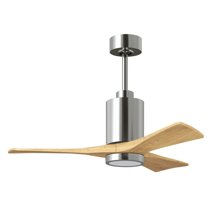 Matthews Fan Patricia-3 42" 3-Blade Ceiling Fan, Polished Chrome