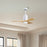 Matthews Fan Patricia-3 42" 3-Blade Ceiling Fan, Gloss White