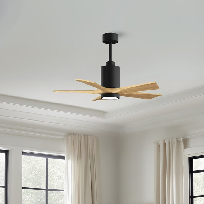 Matthews Fan Patricia-5 42" 5-Blade Ceiling Fan, Matte Black